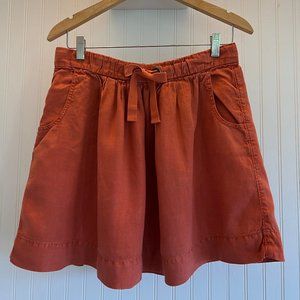 J. Crew Monterey Linen Drawstring Skirt - Size 6